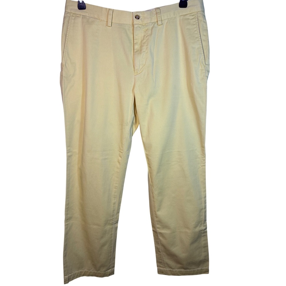 Polo Ralph Lauren Yellow Chino Men's Straight Leg Casual Preppy Trousers 34/30‎